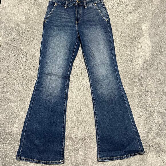 Michael Kors Jeans Womens 6 (29x31.5) Bootcut High Rise Blue Denim Pants - Picture 1 of 12